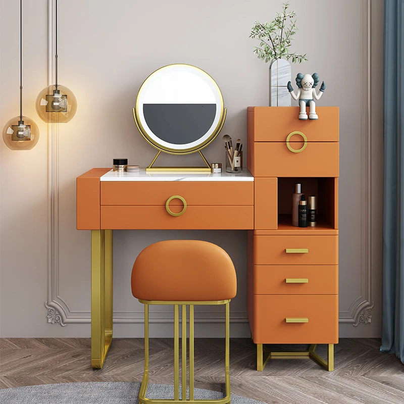 Lightweight Luxury Dressing Table Removable Combination Simple Modern Bedroom Small Unit Assembly Dressing Table Makeup Mirror