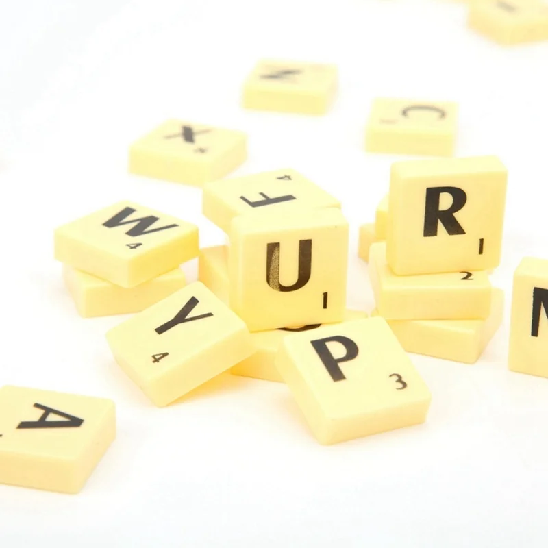 Interesting Board Game Puzzle Tiles Letters Interactive Educational Children Toys