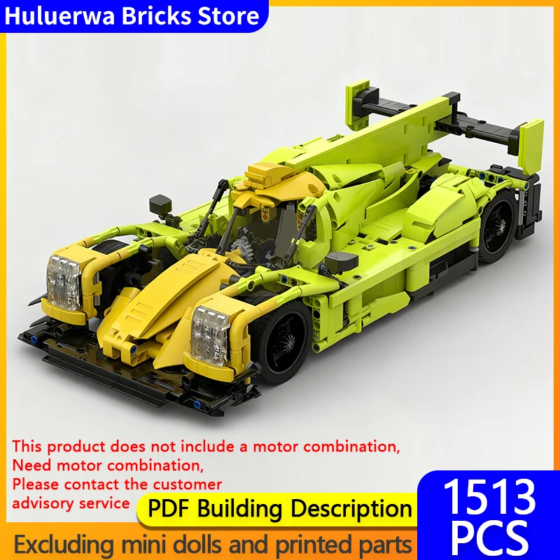 

Модель скоростного гоночного автомобиля MOC, строительные кирпичи LMP 207 WEC IMSA Le Mans, модульная технология, детские праздничные подарки, сборные игрушки, костюм