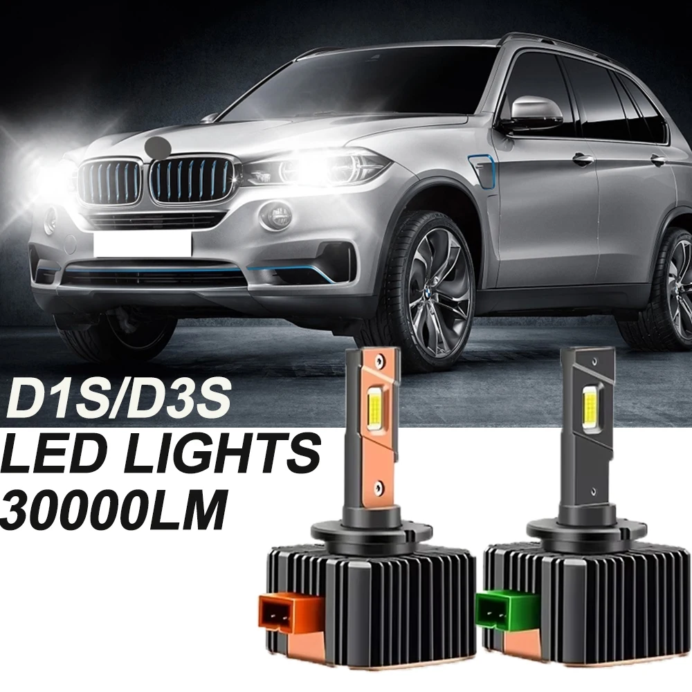 

2 шт. 30000LM D1S D3S Фары 35W D2S D2R D4S D4R D5S LED Canbus Лампы Автомобильные LED-лампы для фар 6000K Plug&Play