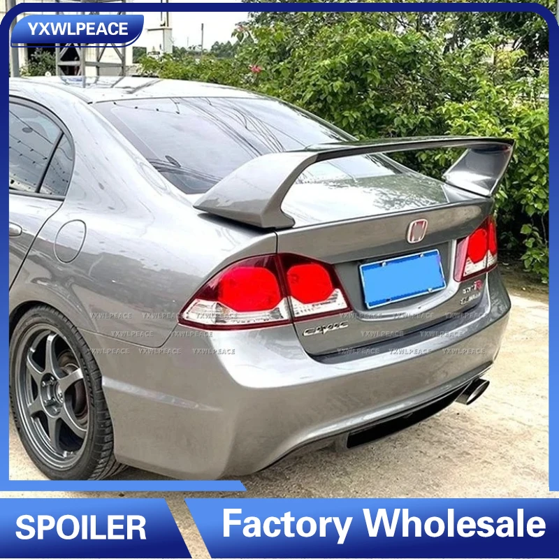 2001-2015 para Honda Civic Spoiler FD2 Spoiler Material ABS de alta calidad alerón trasero de coche imprimación de Color alerón trasero para Honda Civic