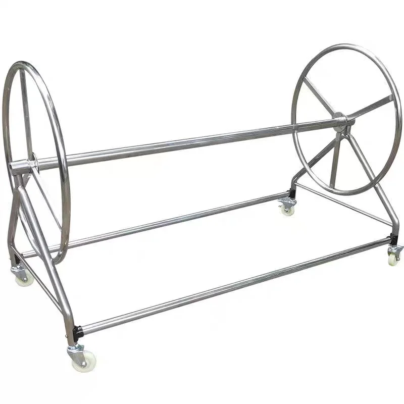 Swimming pool take-up car 304 stainless steel turntable car Swimming pool take-up car lane line storage