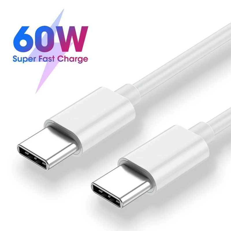 PD 60W USB Type C Data Cable Cable For IPhone 15 Series iPad Samsung S23 Huawei Xiaomi Fast Charging Charger Cable Accessories