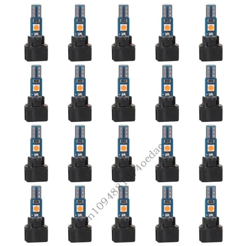 20Pcs/Lot Dashboard Bulbs For Car Trucks Bikes Enhances Night Visibilities LED Panel Light Multiple Color