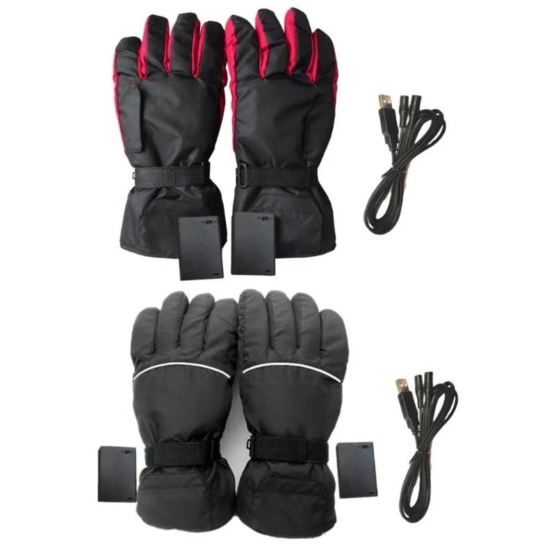 Rechargeable Heated Gloves for Men & Women Battery Operated Motorcycle Heat Gloves Winter Warm Arthritic-Gloves Dropship