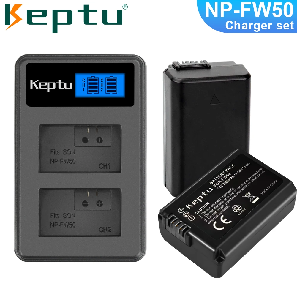 NP-FW50 NP FW50 fw50 Battery 2000mAh For Sony Alpha a6500 a6300 a6000 a5000 a3000 NEX-3 A7 A7M2 A7R 7SM2 7M2 A33 A35 A37 A55