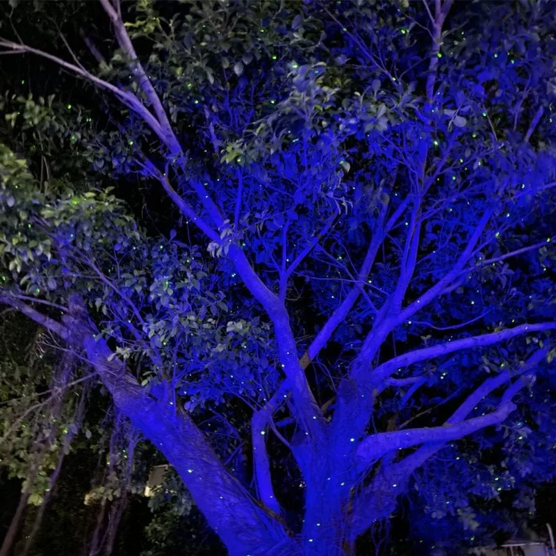 ضوء بروجيكتور على شكل نجمة في الهواء الطلق، ديكور عيد الميلاد بالليزر اليراع مع تصميم مقاوم للماء للحديقة والفناء #1