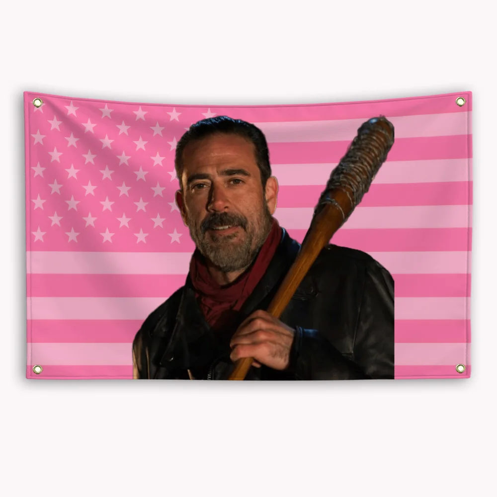 Jeffrey Dean Morgan American Flag Home Decor Items Decoration Garage Flags for Bedrooms Tapestry Flaga Advertising Barber Shop