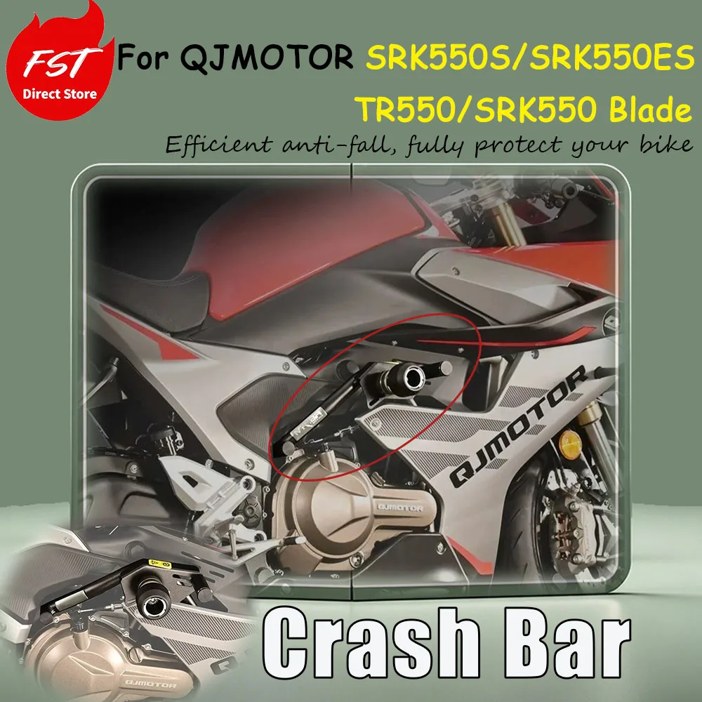 Accesorios de modificación de protección para QJMOTOR SRK550S/SRK550ES/TR550/SRK550: barra protectora, parachoques, barra anticaída, barra de carreras.