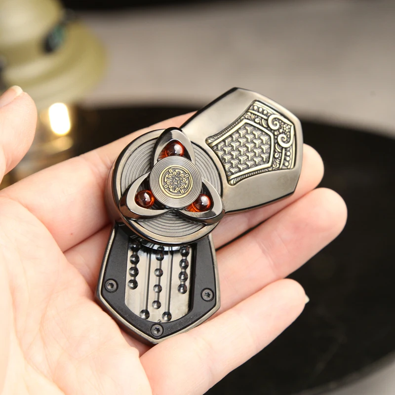 Xuanjia من سلالة تانغ تململ سبينر المعادن المغناطيسي الميكانيكية السقاطة المنزلق الضغط الإصبع الدوران لعبة الكبار هدية