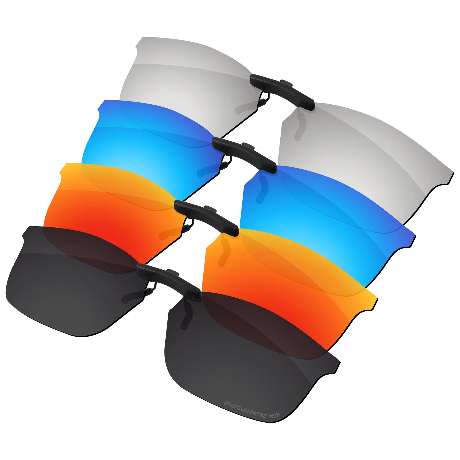 

ELuxonsight Polarized Clip-on Sunglasses Clip onto Eyeglasses for Ray-Ban RB7047 54mm RB7047-54 Sunglasses