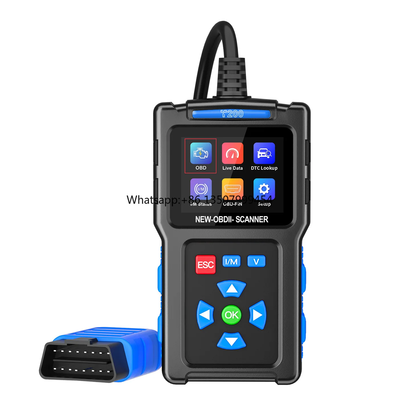 T200 Auto Scanner Cross-Border Car Fault Diagnosis Instrument OBD2 Engine Detector Code Reading Battery Diagnostic Tools Obd