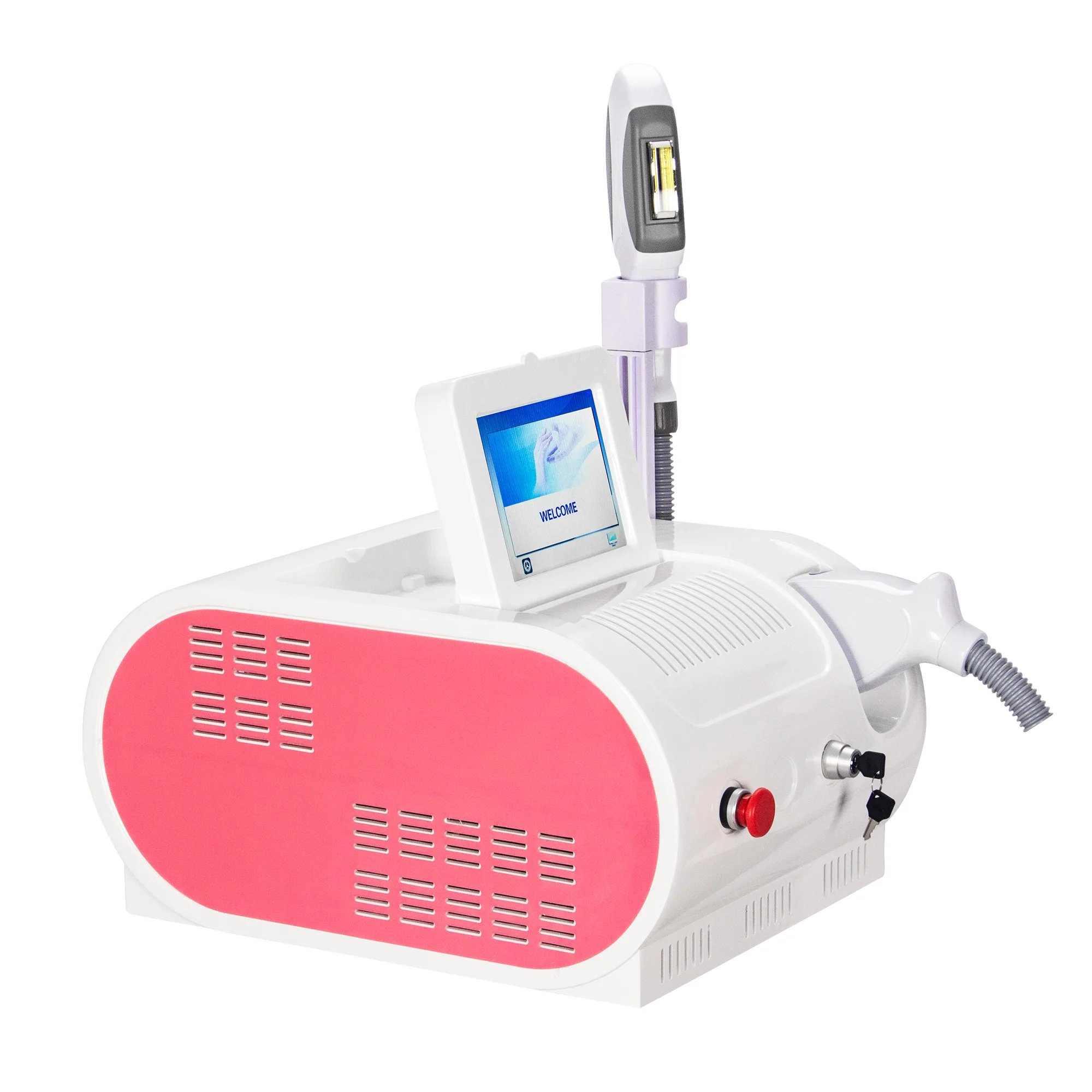 Máquina de belleza IPL OPT, utilizada para depilación permanente de grado de salón y regeneración de la piel, con 3 puntas y cuchillas de lengua OEM