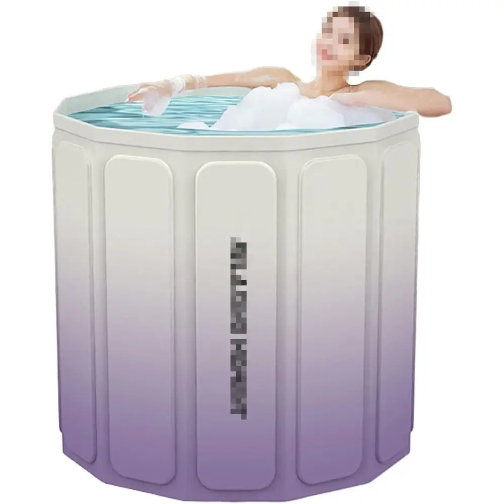 

Portable Bathtub Kit with 1 Insulation Cover, Foldable Soaking Bathing Tub for Adults, Separate Family Bathroom SPA Tub, Ideal f