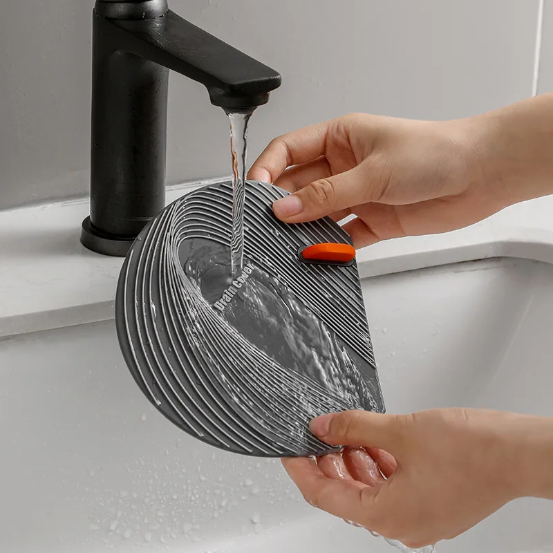 Shower Drain Covers PVC Floor Drain Shower Hair Catcher Bathroom Kitchen Sink Filter Home Deodorant Insect-proof Floor Cover