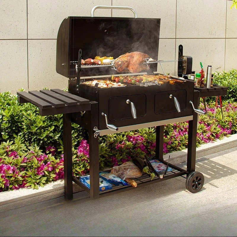 

Villa Courtyard Grill Cast Iron Grill Mesh Grill Household American Outdoor Charcoal Terrace