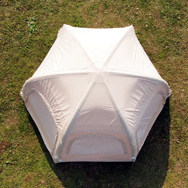 ST Newest Hot Selling Double-Layer Four-Season Round Style Air Inflatable One Bedroom Cabin House Camping Tent