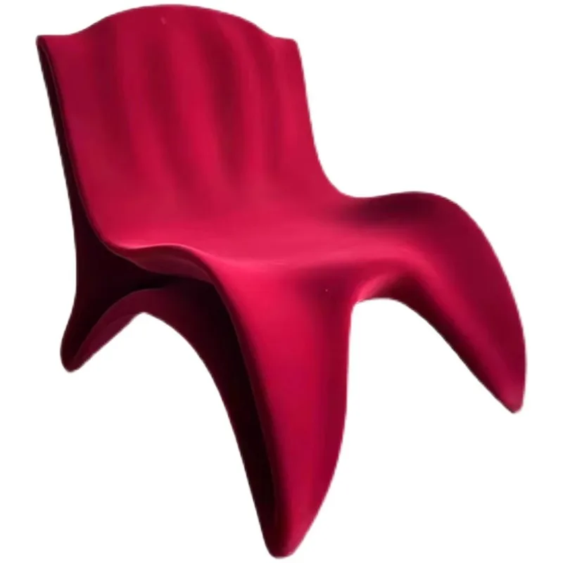

FRP special-shaped leisure single chair sales office model room reception chair