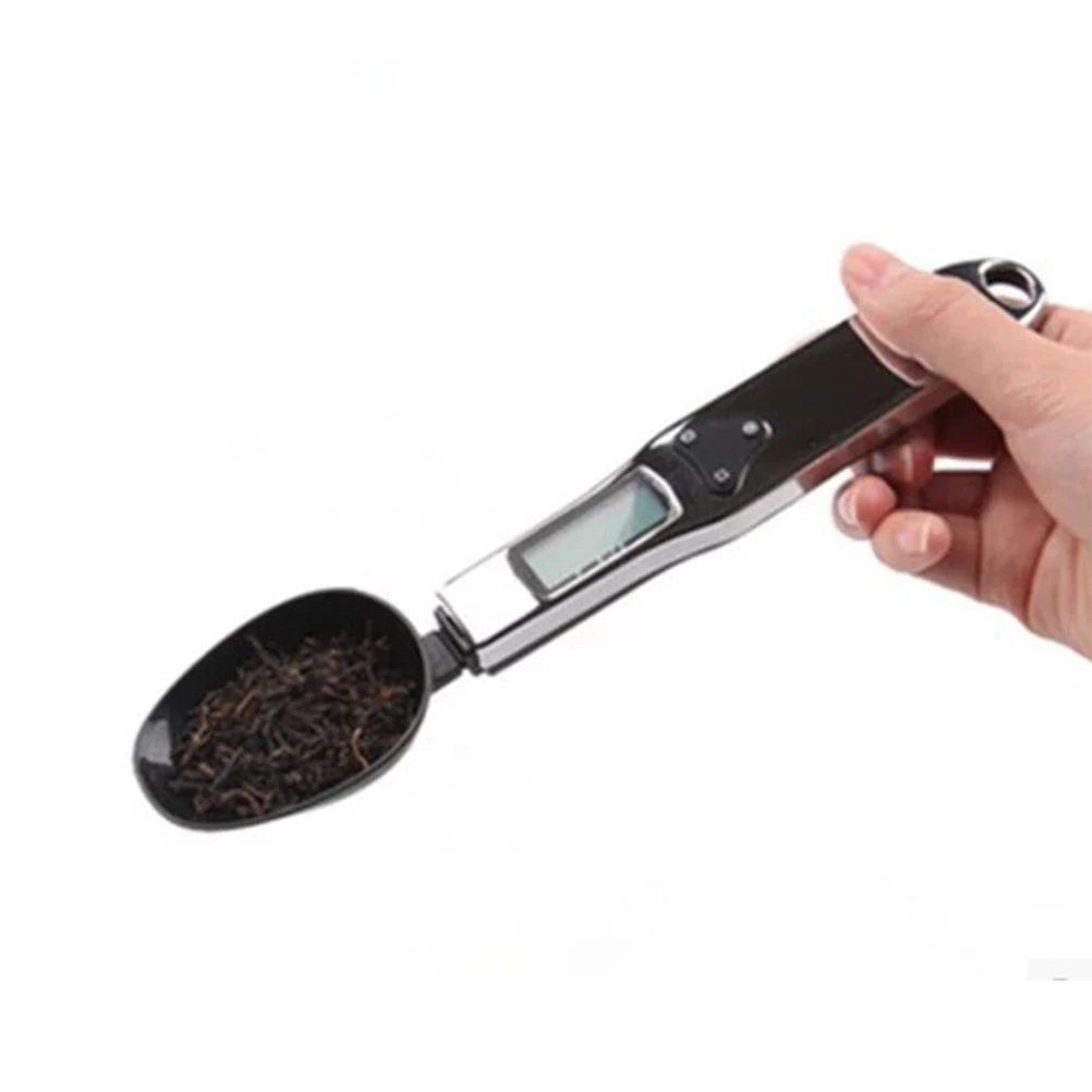 

Digital Spoon Scale 500G 01g Accuracy Electronic Kitchen Gram Measuring Weight Household Black LCD Precision Measurement