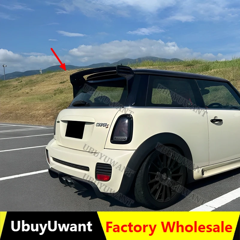 Roof Spoiler For BMW Mini Cooper 2006-2013 R56 Ver.2.11/2.12 Carbon Fiber Rear Trunk Lid Car Spoiler Ducktail Lip Wings