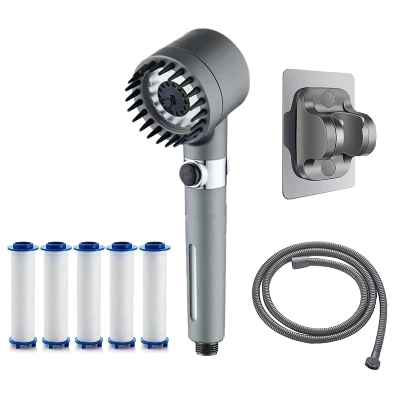 Showerhead Turboshower Multifunctional Massage Handheld Shower Set Adjustables Turbocharge Shower Head Easy Install