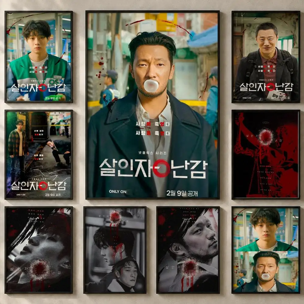 Bold TV Show A-A Killer P-Paradox Poster Art  Self-Adhesive No Glue Residue Wall Sticker for Home Office Nursery