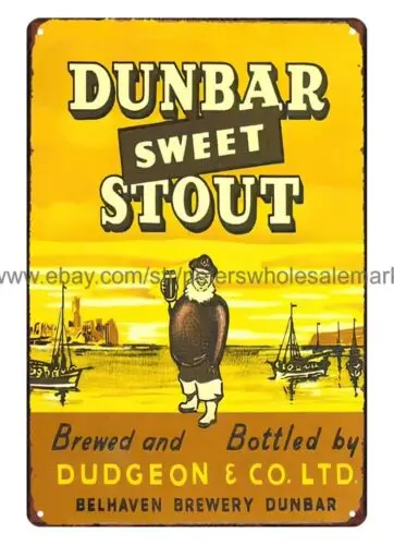 Dunbar Sweet Stout bar tavern metal tin sign wall hanging ideas bedrooms sign