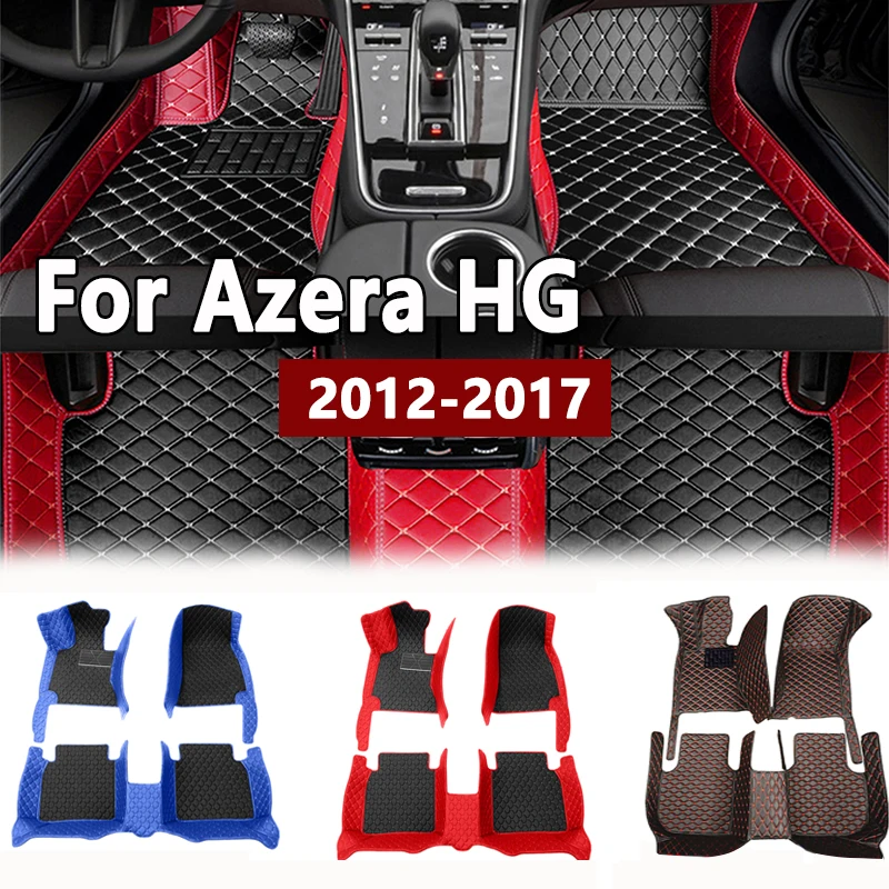 Car Floor Mat For Hyundai Grandeur Azera HG 2012 2013 2014 2015 2016 2017 Waterproof Pad Car Mats Foot Covers Car Accessories