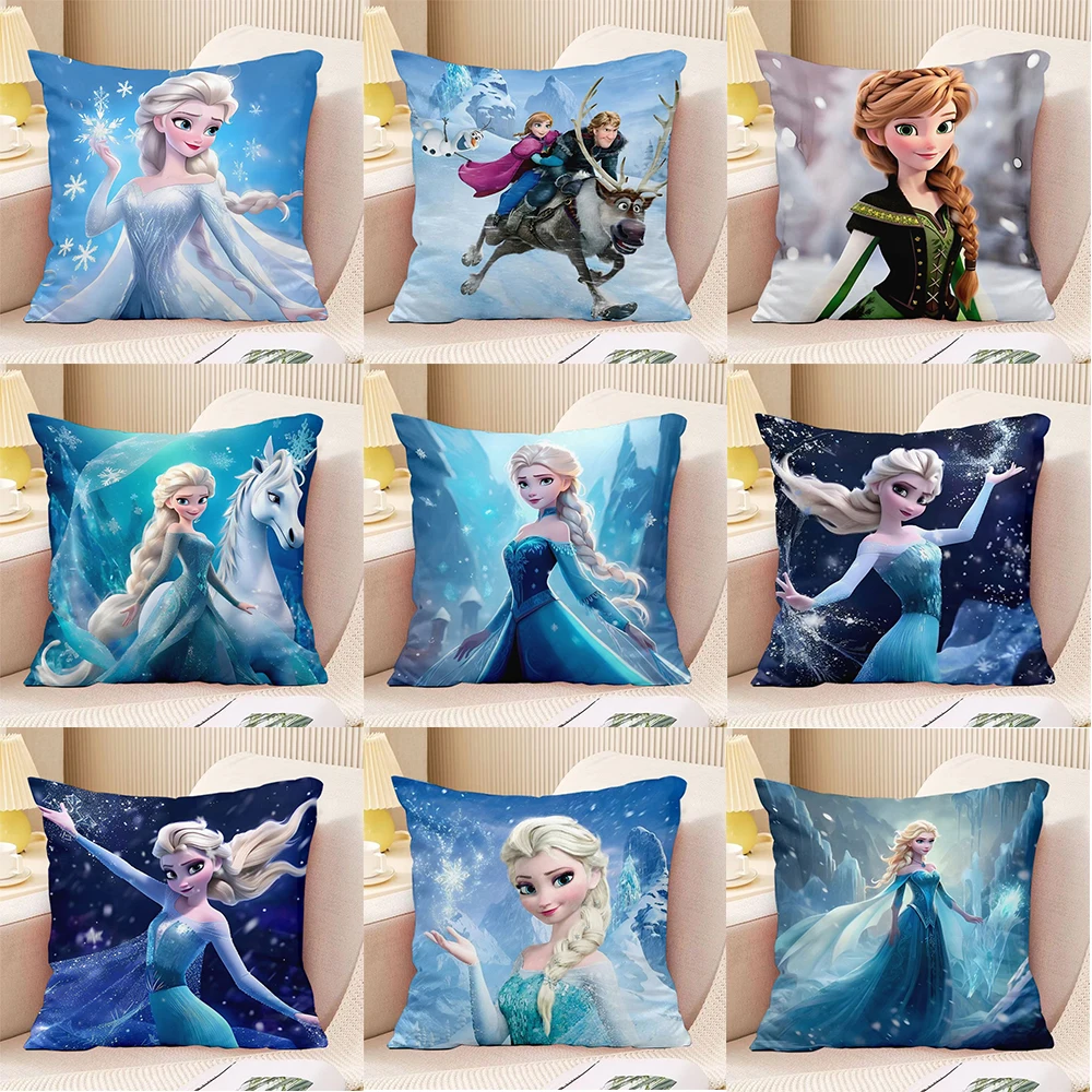 

1pcs Frozen Princess Pillow Cover Room Decoration Pillowcase Sofa Cushion Cover Bedroom Home Decoration