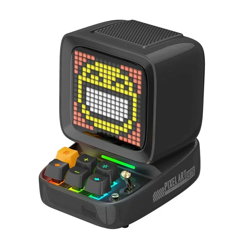 Retro pixel speaker, Bluetooth audio K song microphone all-in-one singing combination