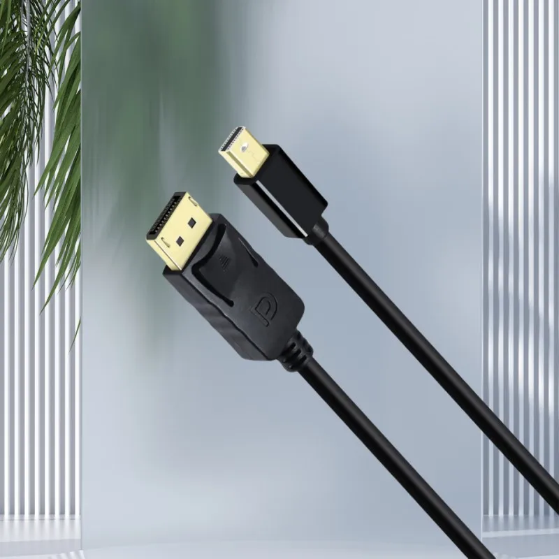 2PCS 1080P 144Hz 4K 60Hz Mini DP Display Port Cord To DP Video Data Converter Cable