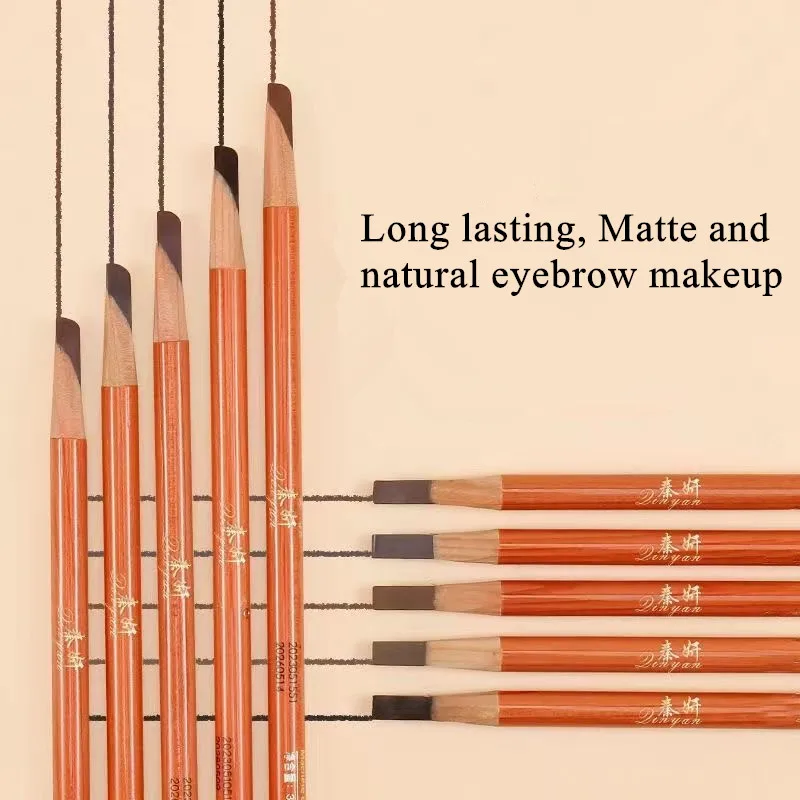 Hard Eyebrow ปากกา Brow Definer Enhancers ดินสอแต่งหน้า Applicator กันน้ําธรรมชาติ Wild Brows Tint