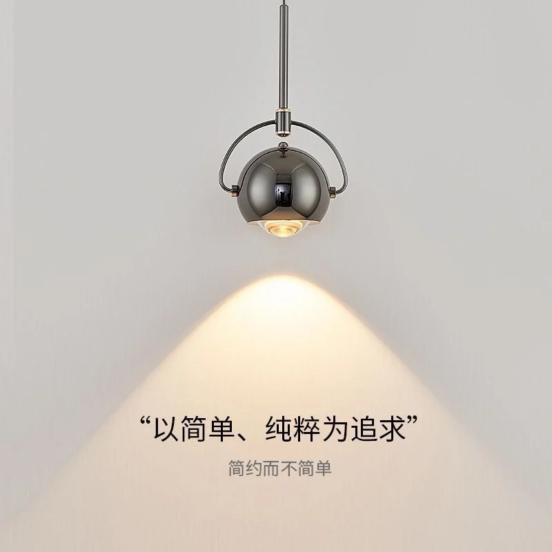 

[Поворотный подъем] Прикроватная люстра, дизайнерская люстра 2024, новая главная спальня, современный смысл, креативный светильник, роскошная маленькая люстра