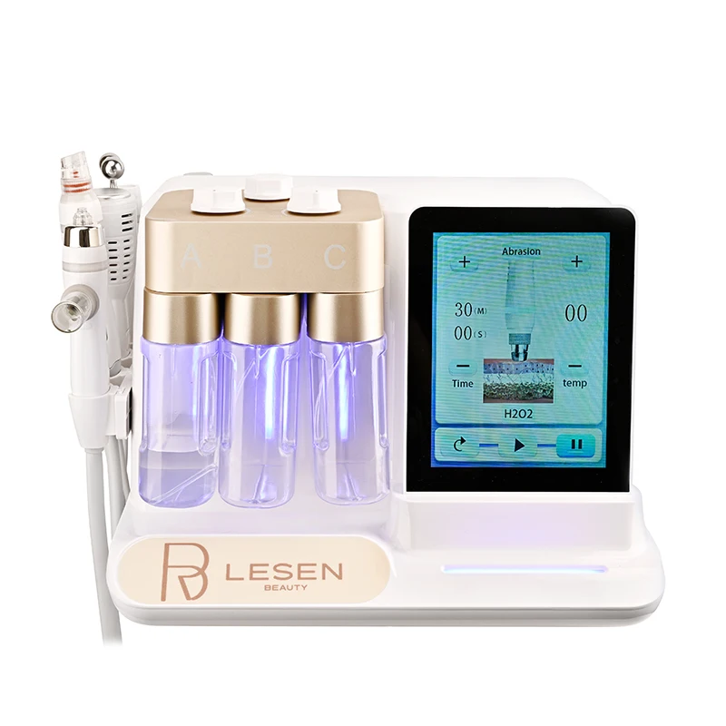 LESEN 6-IN-1 Small Bubble Hydrogen Oxygen Multi-Functional Beauty Device Facial Machine Peeling Cleansing Lifting Hydration