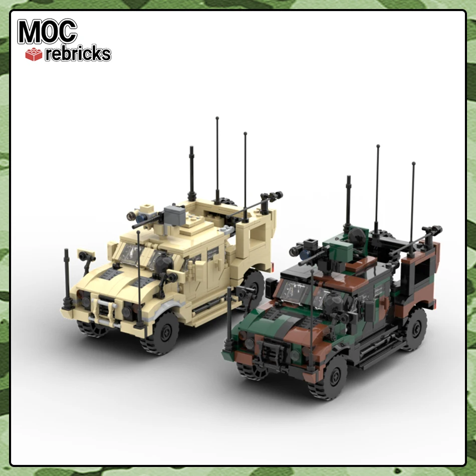 Military Series MOC Bricks J-LTV Hummer Light Tactical Vehicle  Building Block DIY Model Set Boy Toys Birthday Gifts