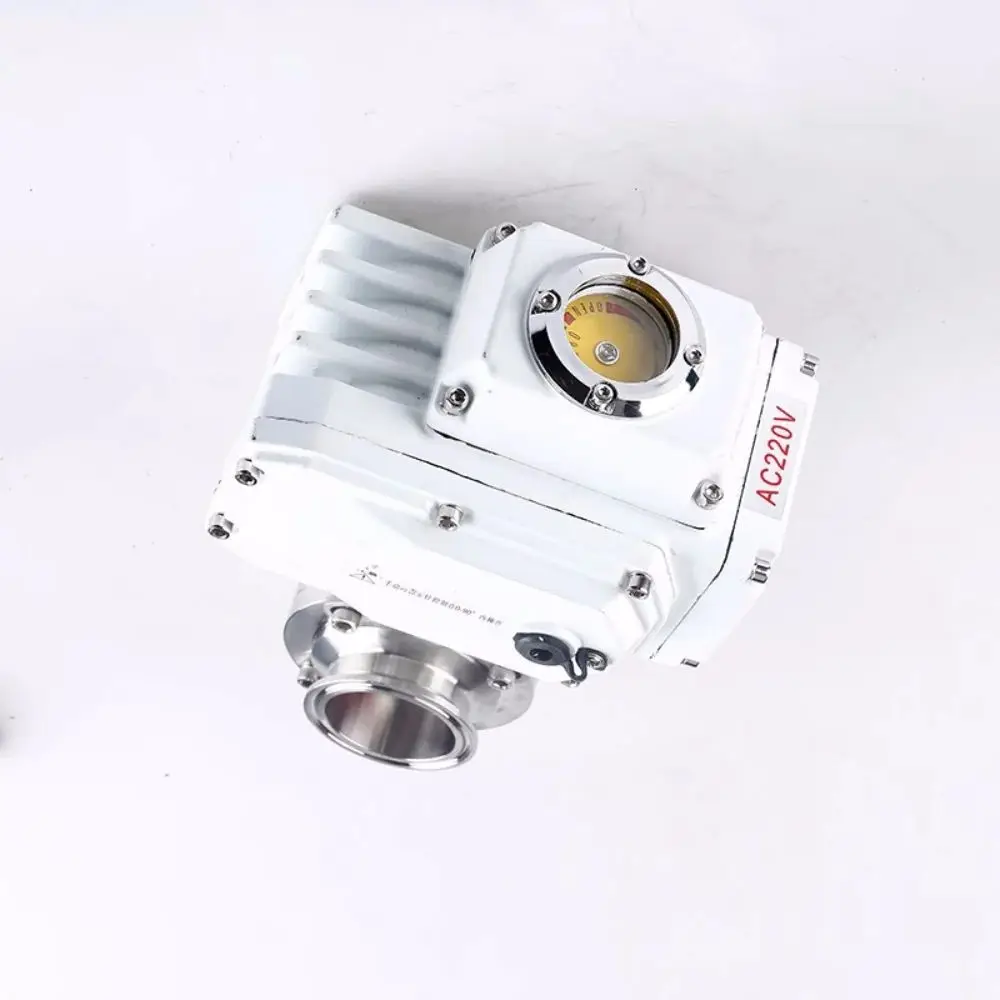 

Clamp Φ51mm OD64mm 304 Stainless Steel Electric Sanitary Connect Butterfly Valve D981X Clamp Dust-Tight Design, 220V/24V