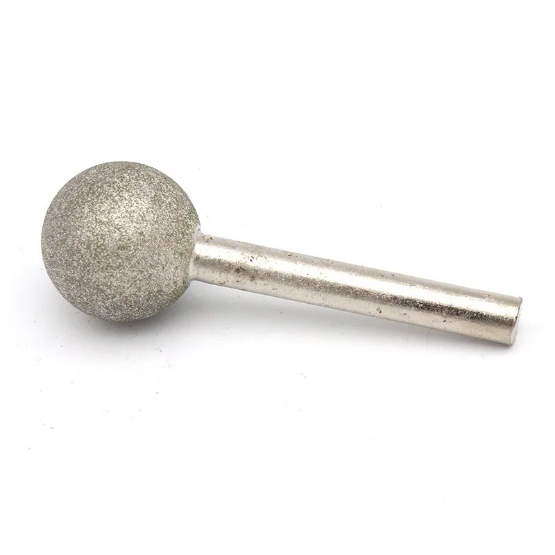1/2/5/10/20 個球状エメリー研削ヘッド 3/6 ミリメートルシャンク直径超硬ロータリーファイル 3x4/5/6/8/10/12 ミリメートル 6x8/10/12/16/18 ミリメートル