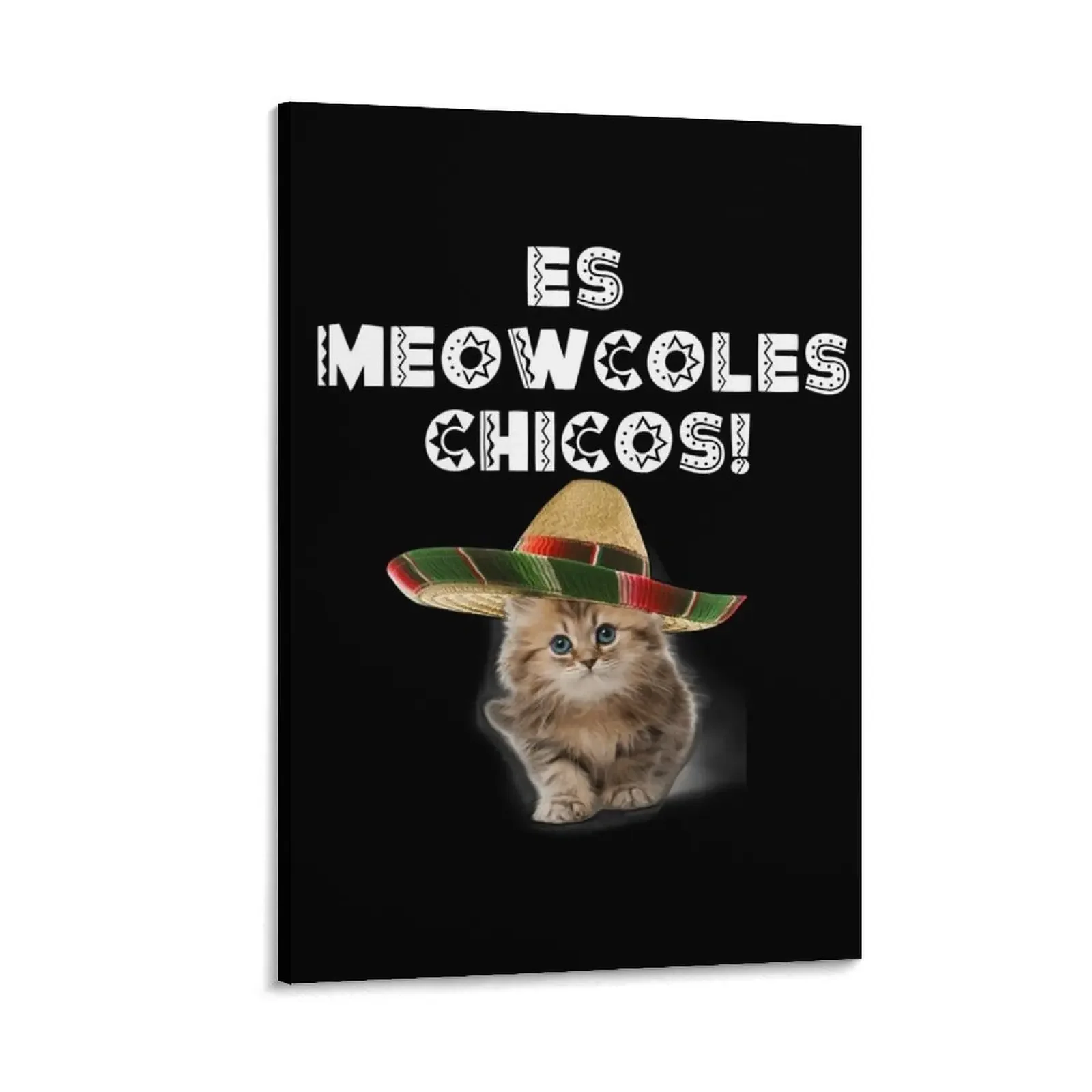

Es Meowcoles Chicos! Canvas Painting photos for living room luxury home decor