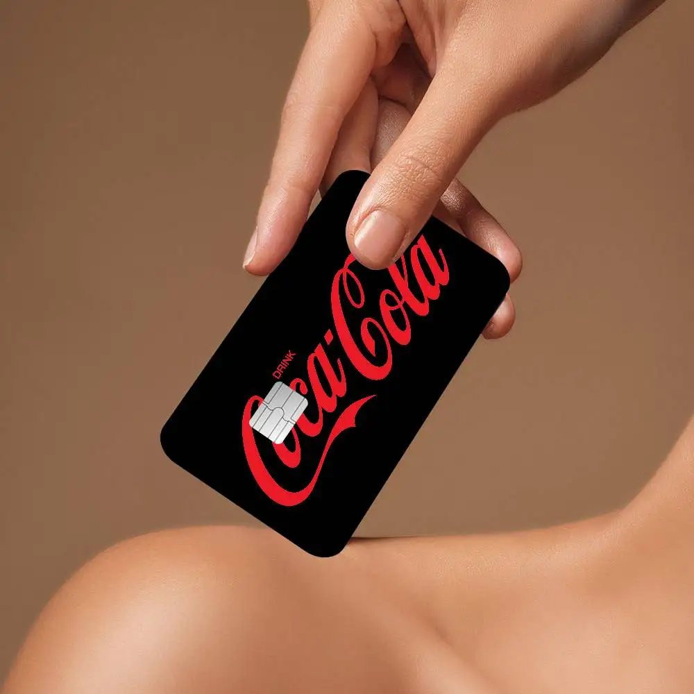 C-Coca-Cola Game Anime ملصق فيلم غطاء الجلد للصغيرة الكبيرة لا رقاقة الخصم بطاقة الائتمان الجانب الأمامي