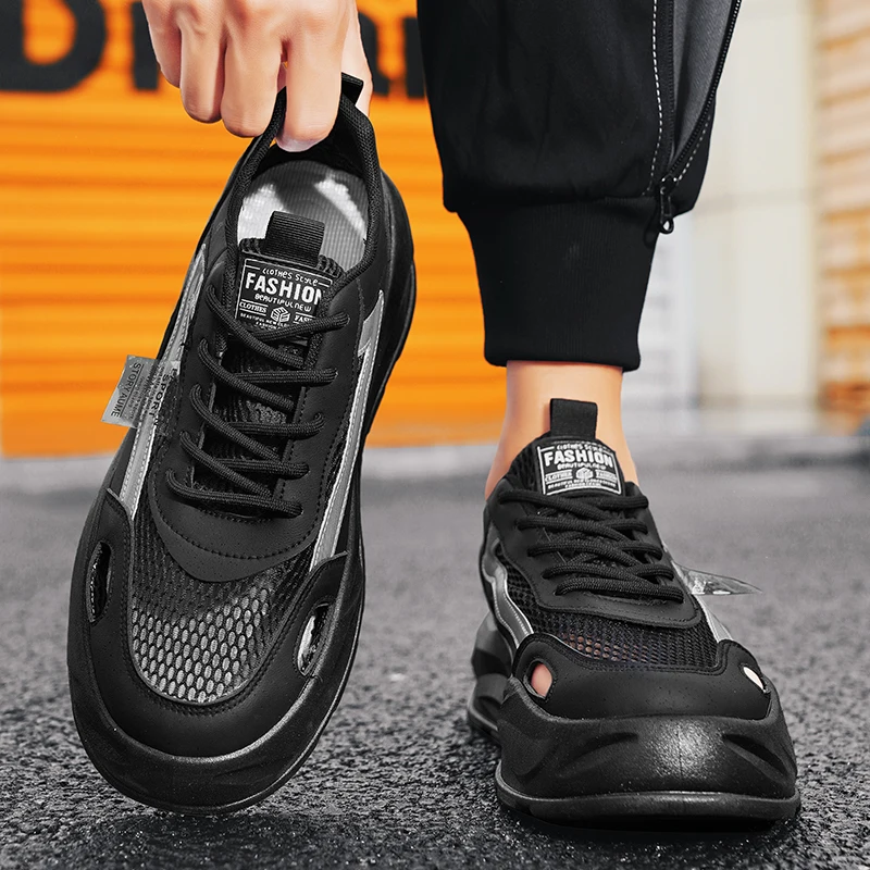 ฤดูร้อนใหม่ผู้ชายรองเท้าBreathableรองเท้าผ้าใบกลางแจ้งแพลตฟอร์มรองเท้าผ้าใบลําลองรองเท้าวิ่งรองเท้าHollow Outรองเท้าแตะZapatillas Hombre