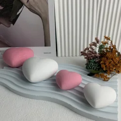 3D Love Heart stampo in Silicone fai da te fatto a mano a forma di cuore candela sapone gesso torta strumento di cottura al cioccolato regalo di san valentino