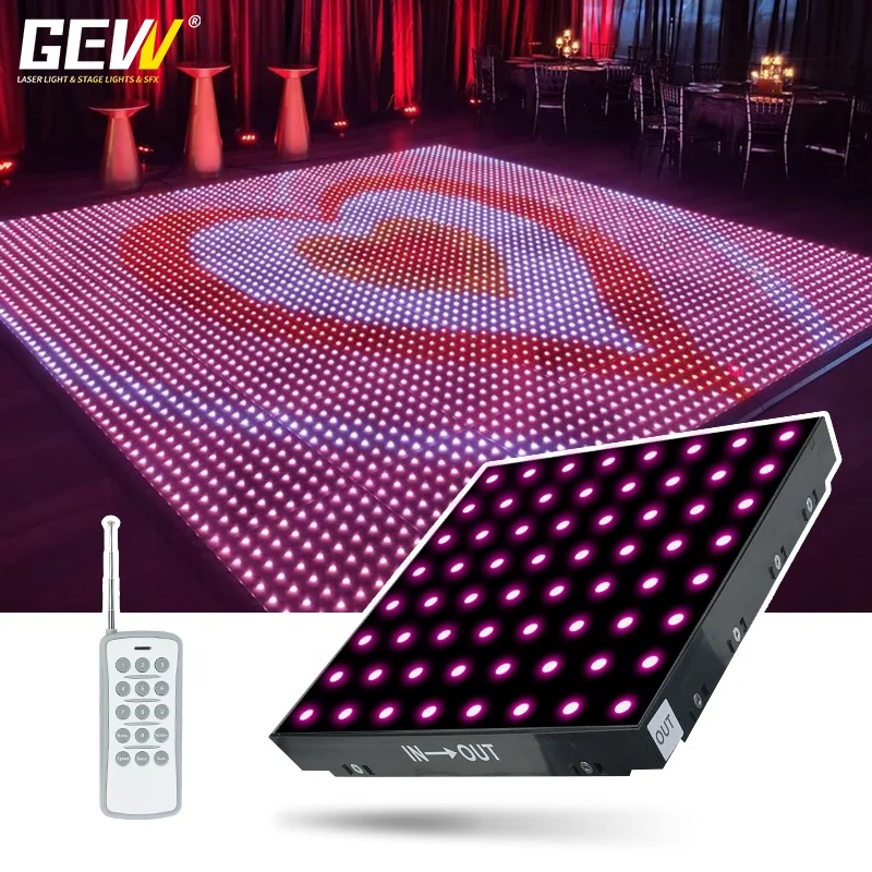 

Top Dance Floor Hot Selling Wireless RGB LED Dance Floor Magnetic Digital Led Dance Floor Mat for Wedding Party