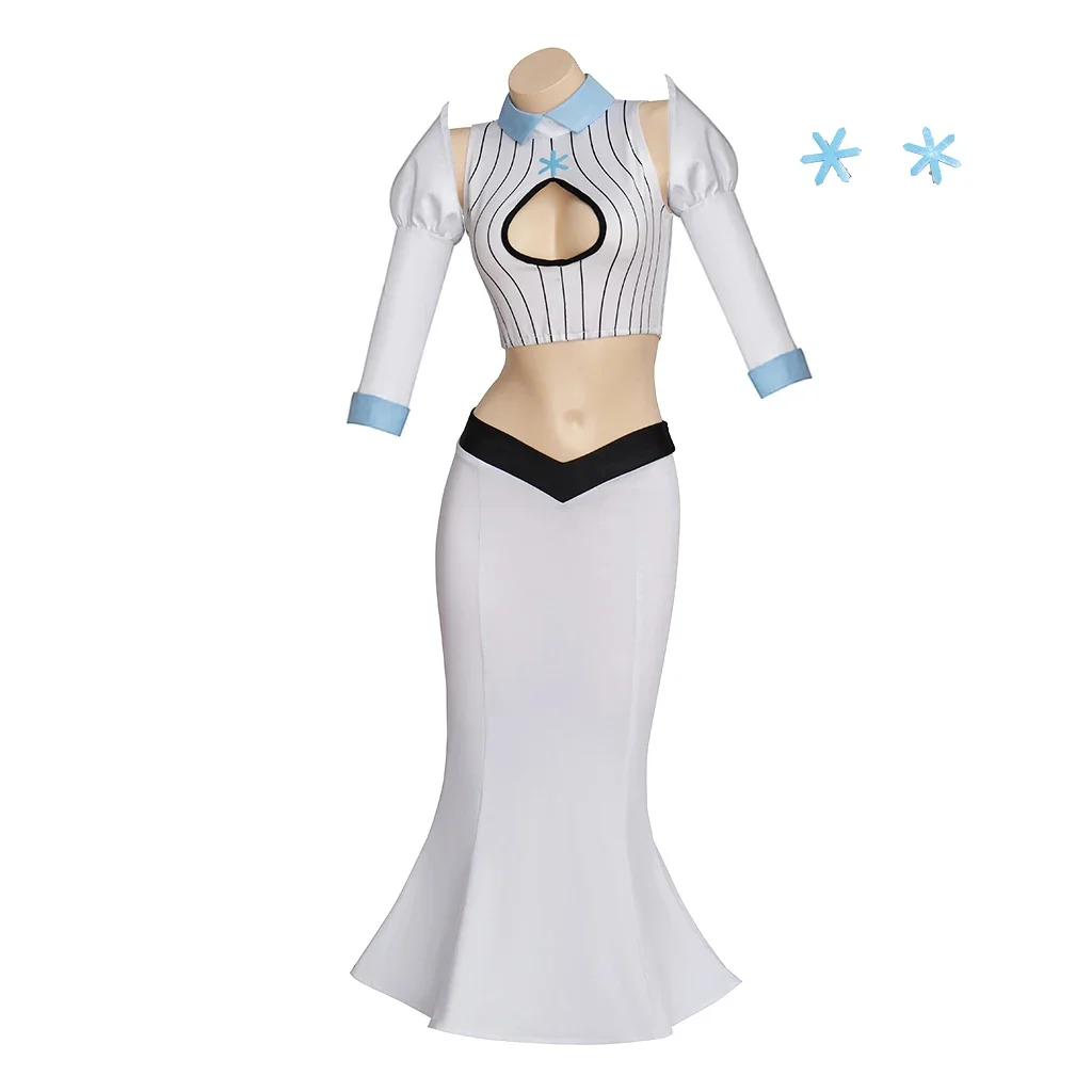 2025 Orihime Inoue Costume Cosplay Camicia bianca sexy Gonna Abito Costume di carnevale di Halloween