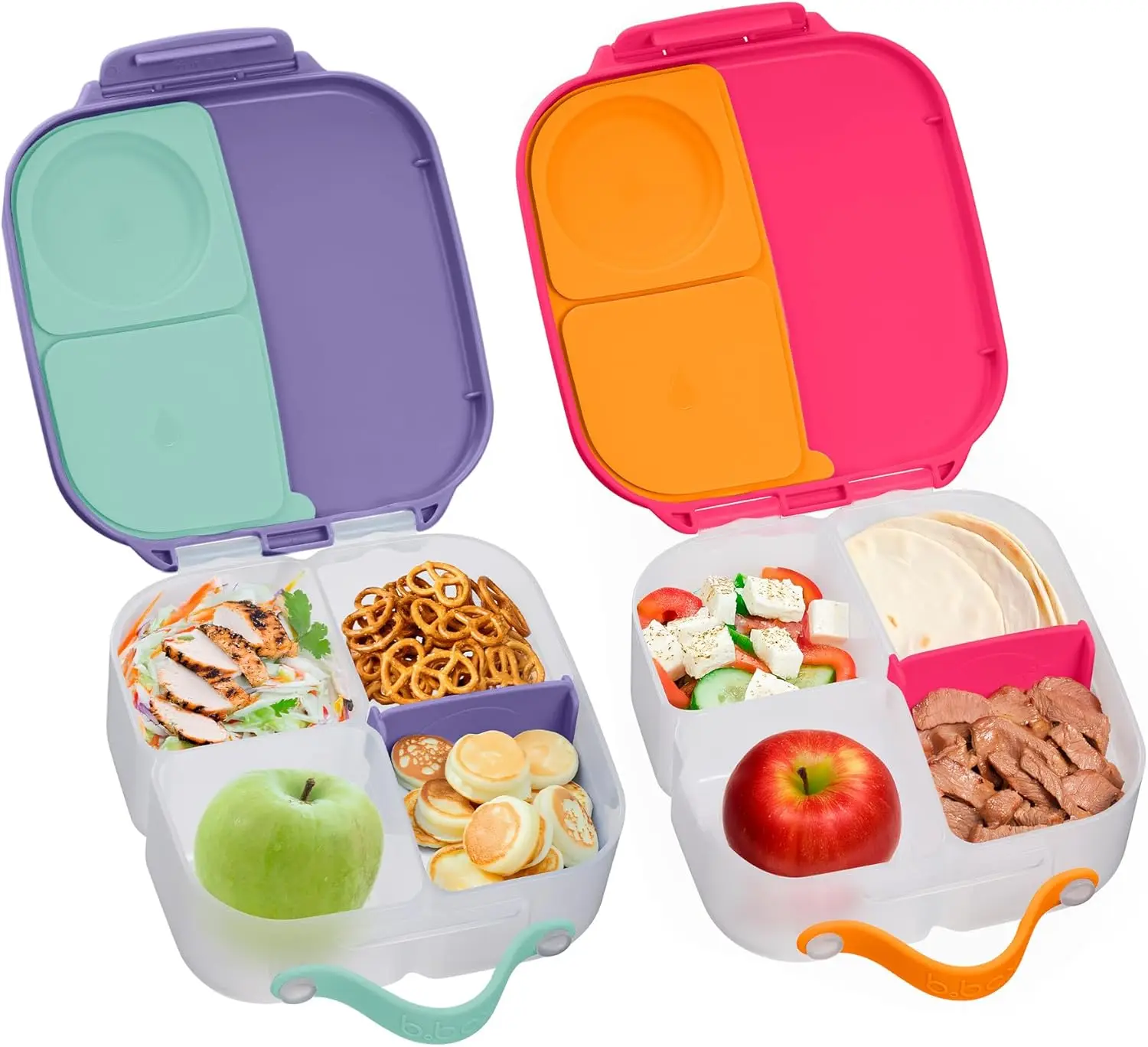 

Kids Mini Lunch Box with Leak-Proof Compartments, BPA-Free Reusable Snack Container for Toddlers and School