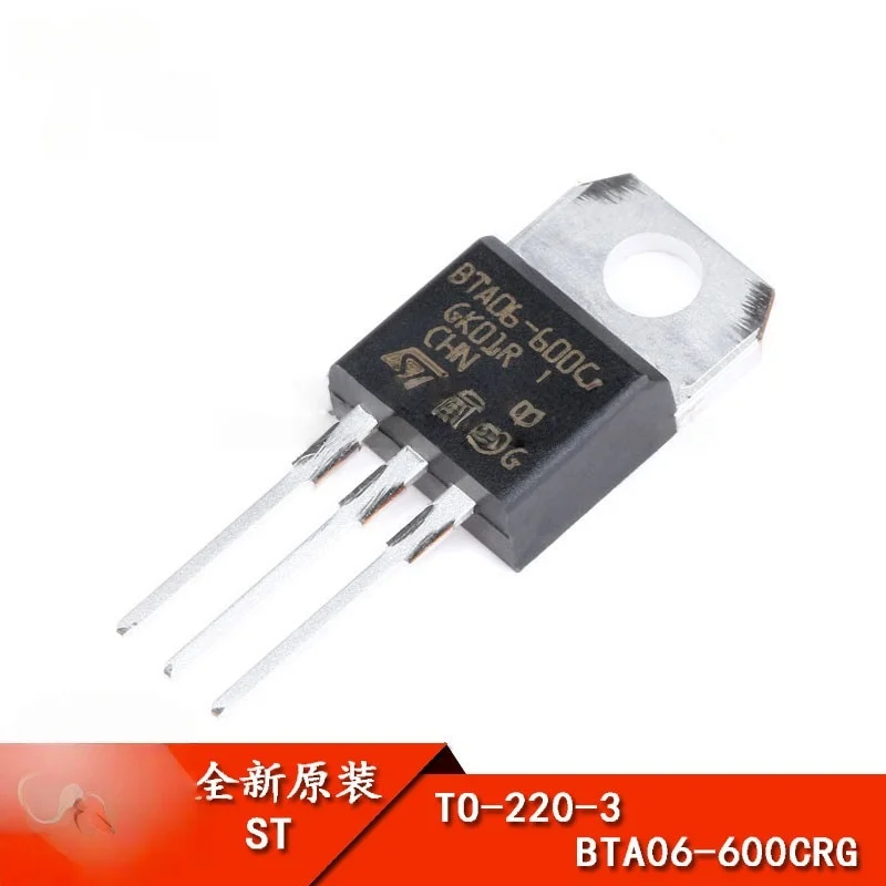 Original genuine product, direct insertion, BTA06-600CRG, TO-220-3, bidirectional thyristor