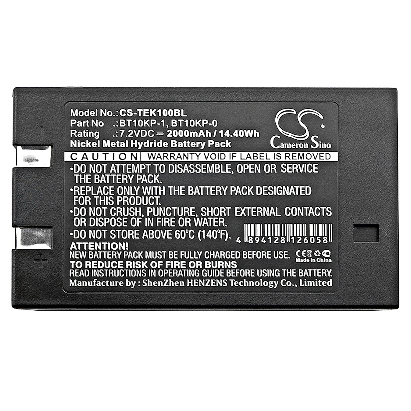 

GreenBatteryPowerCameronSino 2000mAh 7.2V 14.4Wh Crane Remote Control Ni-MH Battery for Telemotive BT10KP-1,10K12SS02P7,BT10KP-0