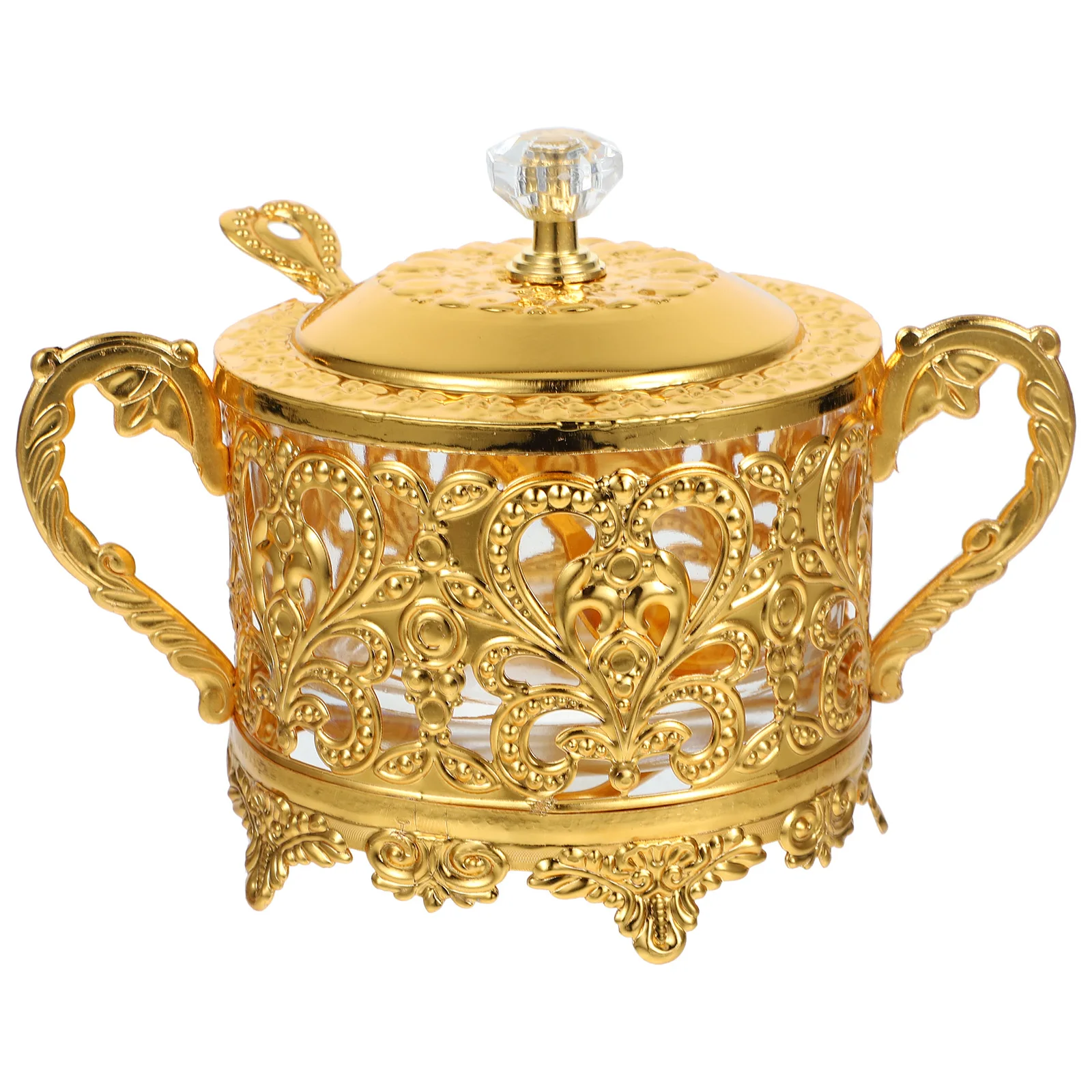 

Spice Jar Condiment Jars with Lids Seasoning Pot Tea Box Kitchen Holder Salt and Container Zinc Alloy