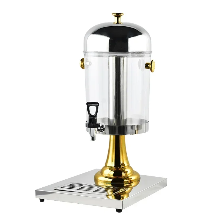 

Business Premises bar Juice Tower Family Party Stainless Steel Cold Drink Machine Bucket 8L Stainless Steel Juice Dispenser