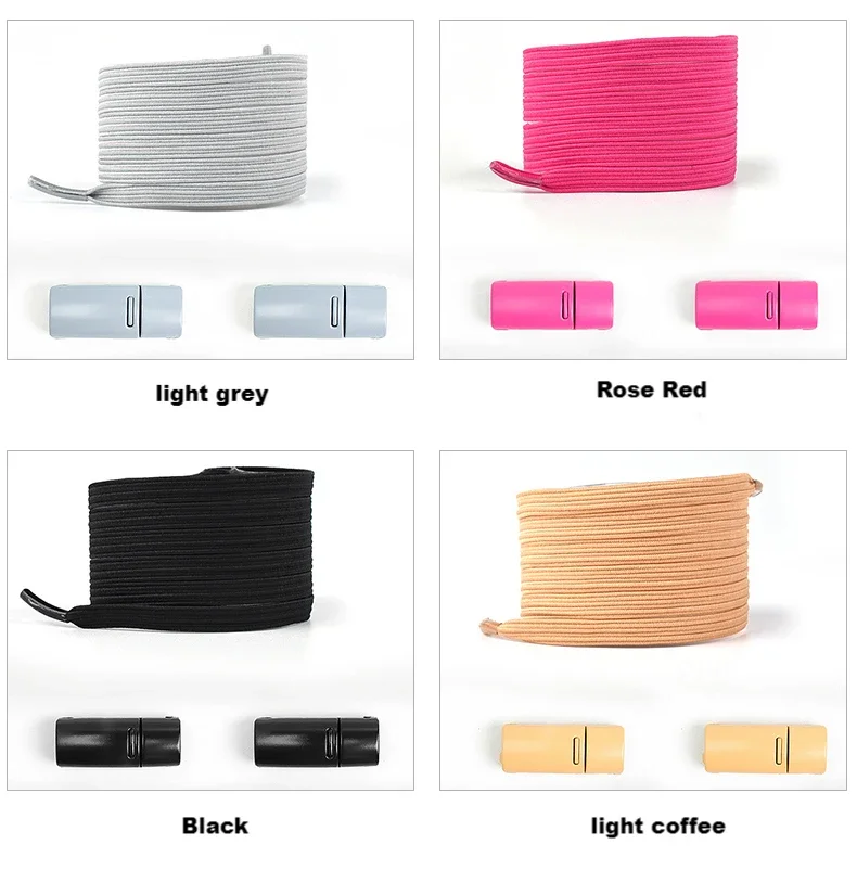 Magnetische Schnürsenkel, elastische Schnürsenkel ohne Binden, Schnürsenkel für Sneaker, Schnellverschluss-Gummischnürsenkel, flache Schnürsenkel für Kinder und Erwachsene. – Detail 19