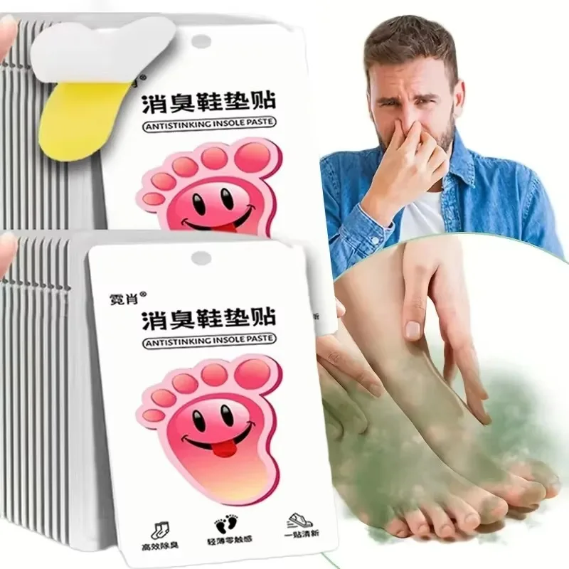 Shoes Odor Remover Deodorant Patch Lemon Flavor Foot Odor Deodorants Sneaker Smell Fresh Insole Antiperspirant Foot Care Sticker image 2